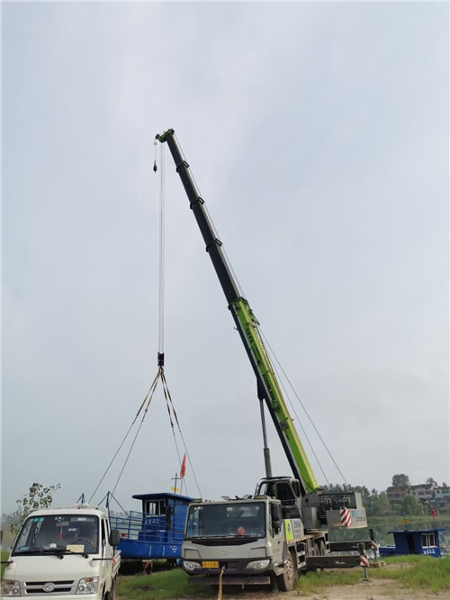 肃州区桥梁建设吊装案例